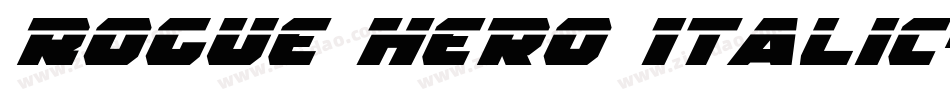 Rogue Hero Italic字体转换